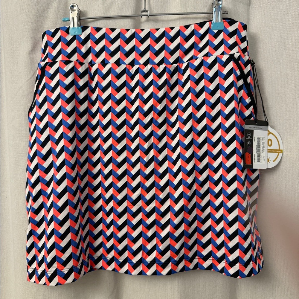 Chevron Patterned golf skort